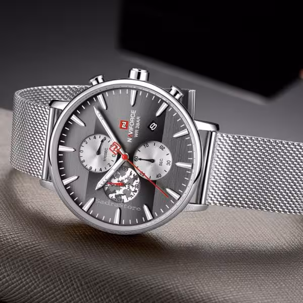 شاهکارجدید NAVIFORCE NF9169 موتور ژاپن شاهکار ناوی فورس 4 موتوره کرنوگراف * واقعا کیفیت استثنایی نایاب و شیک * رنگ بینظیرتوضیحات..