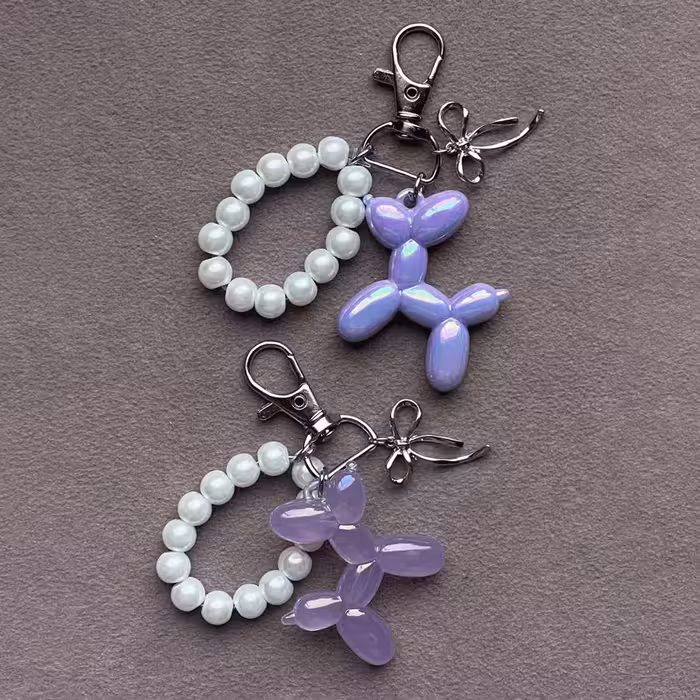 جاکلیدی و آویز پفکی سگ بادکنکی کد 04