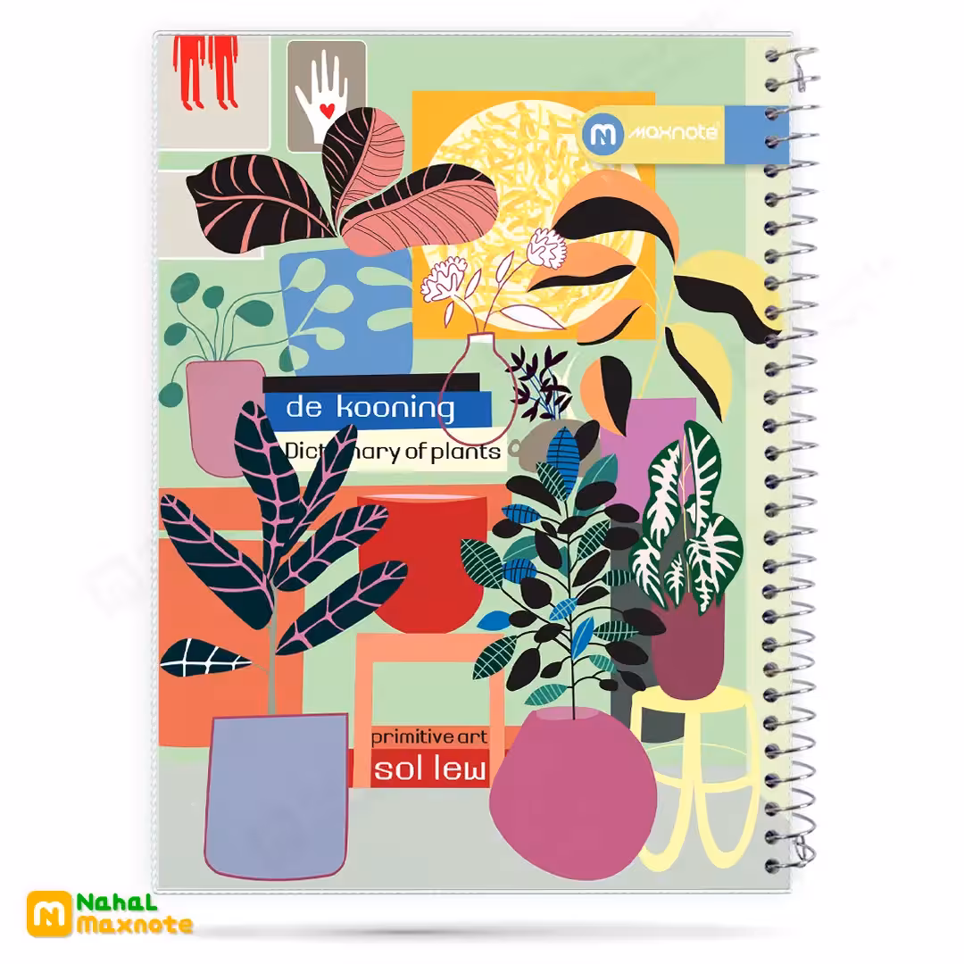 دفتر 60 برگ سیمی طلقی کد 9612.طرح 2