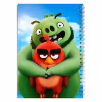 دفتر مشق کارتون پرندگان خشمگین