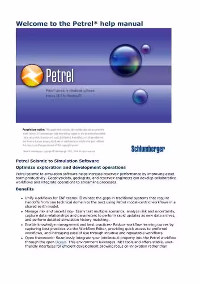 خرید و دانلود نسخه کامل کتاب Petrel 2010.1 Full Manual