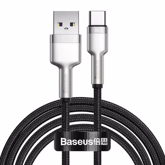 کابل تبدیل USB به USB-C باسئوس مدل Metal Data cable 66W طول 2 متر