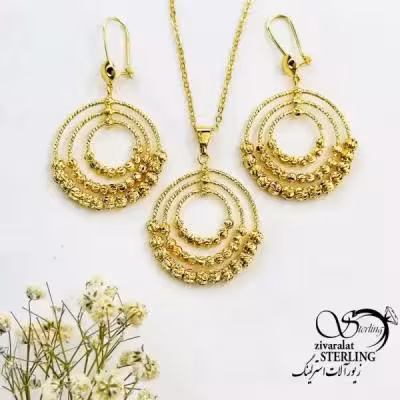 نیمست حلقه گوی (البرنادو) طرح طلا کد 18810