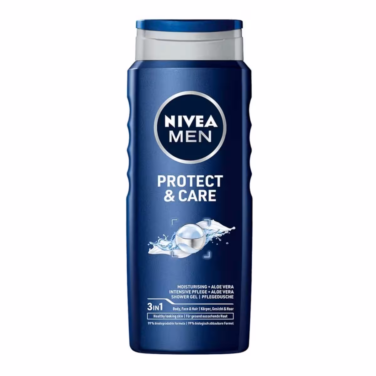 شامپو سر و بدن مردانه نیوآ مدل protect & care حجم 500 میل
