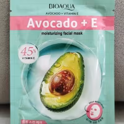 ماسک ورقه ای صورت رایحه آووکادو و ویتامین E تاریخ انقضا 2028