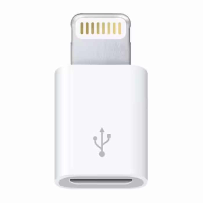 تبدیل micro USB به لایتنینگ مدل lightning adapter