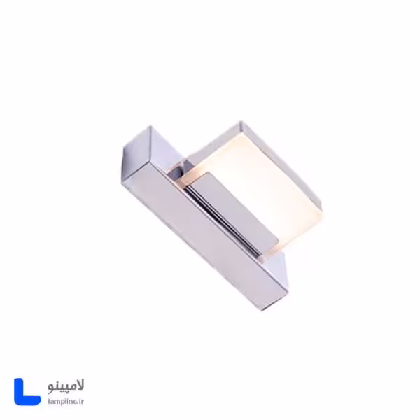 چراغ دیواری بالا آینه و بالا تابلو روشا نقره ای 18 cm مدل A48-1