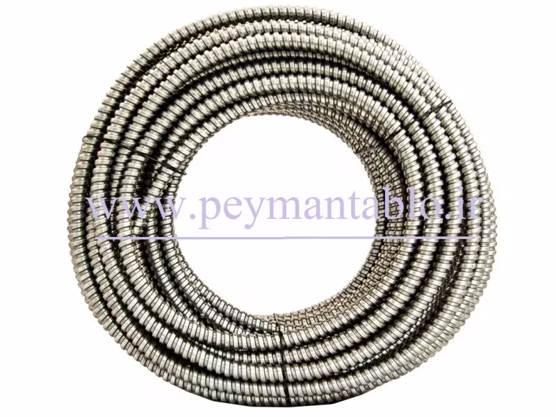 لوله خرطومی گالوانیزه بدون روکش (فلکسی بل) سایز 25