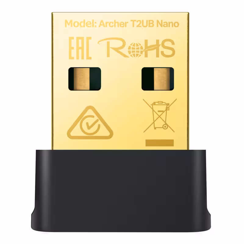 دانگل شبکه USB 2.0 تی پی - لینک مدل Archer T2U Nano AC600 با سرعت 433 مگابیت بر ثانیه