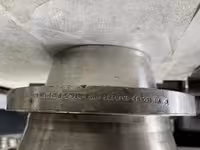 فلنج گلودار 6 اینچ استنلس استیل ریس فیس رده 10 5.B16 کلاس 150 از جنس ANSI A SA 182/F 321