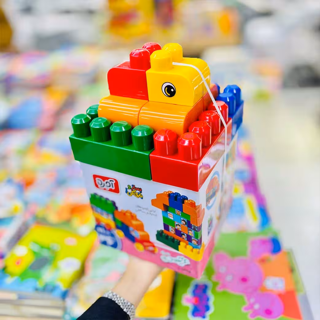 بازی ساختنی آجره 36 قطعه جعبه ای(شرکت بافرزندان)