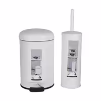 ست سطل زباله و فرچه دلفین مدل Pry-33-W