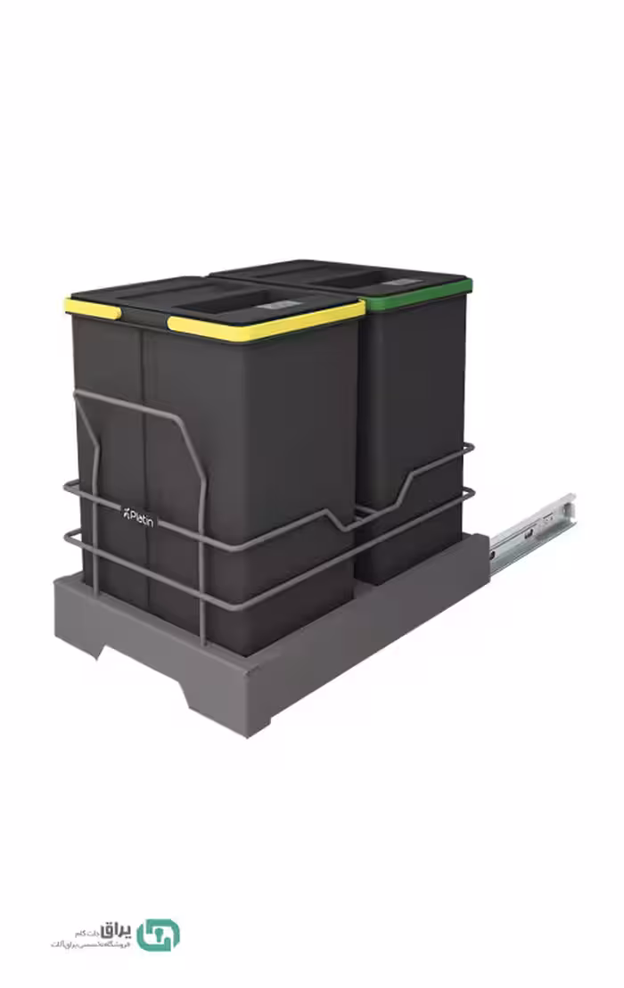 سطل زباله دو مخزن اکو 3634 پلاتین – Platin