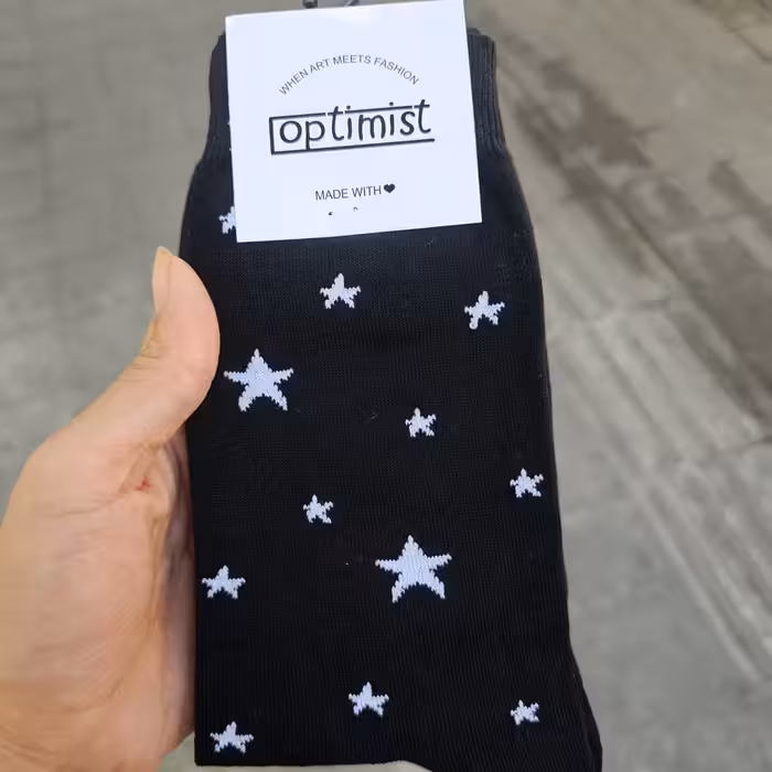 جوراب فانتزی طرح ستاره کد 34