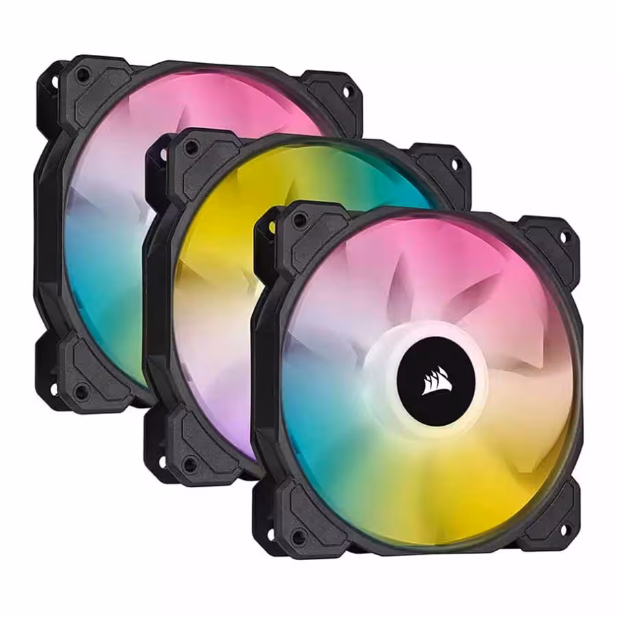 قیمت و خرید فن خنک کننده کیس کامپیوتر کورسیر مدل iCUE SP120 RGB ELITE 3-in-1 | یاس ارتباط