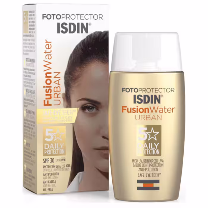 ضد آفتاب ضد آلودگی ایزدین فیوژن واتر حجم 50 میلی‌لیتر Isdin Fusion Water Urban SPF30