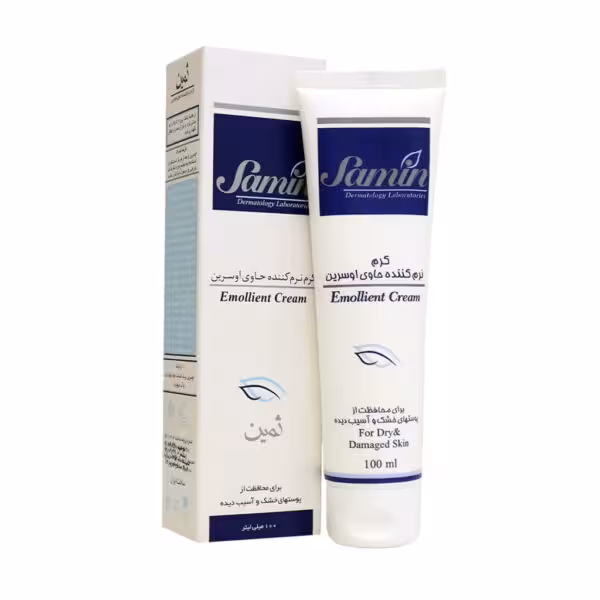 کرم نرم کننده حاوی اوسرین ثمین مخصوص پوست خشک Samin Emollient Cream For Dry And Damaged Skin