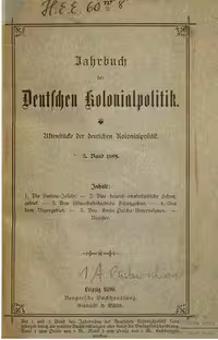 خرید و دانلود نسخه کامل کتاب Jahrbuch der deutschen Kolonialpolitik. Aktenstücke der deutschen Kolonialpolitik