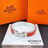 دستبند هرمس (Hermes) قرمز سیلور