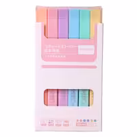 ماژیک علامت گذار ژیخوآ مدل پاستیلی بسته 6 عددی | چاوه