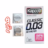 کاندوم کلاسیک کاپوت مدل 30 micron بسته 10 عددی