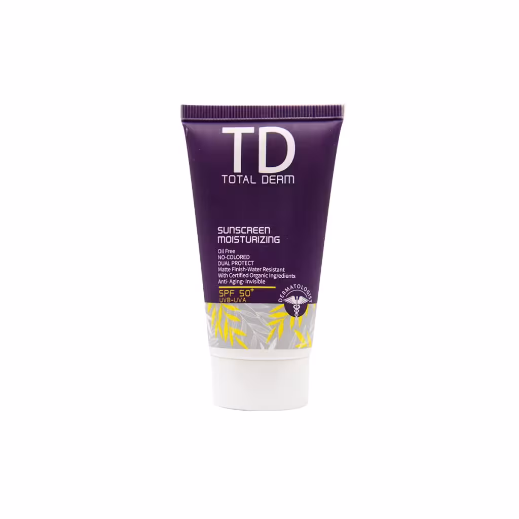 کرم ضد آفتاب ضد لک SPF50 توتال درم