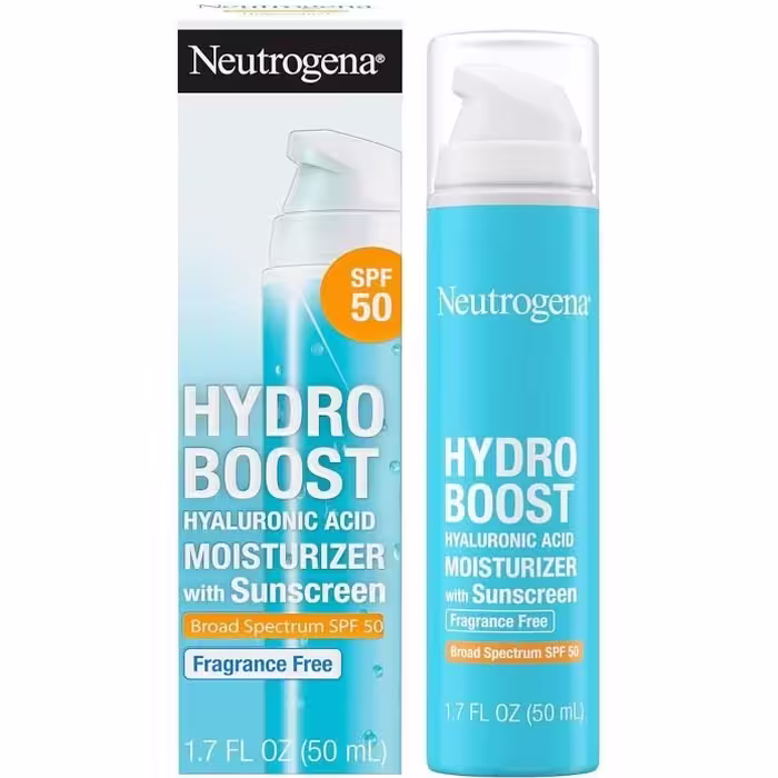 کرم ضد آفتاب و مرطوب کننده هیالورونیک اسید نوتروژینا مدل Hydro Boost SPF50