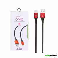 کابل شارژ کنفی فست تایپسی We-net Plus مدل ETW 003 – مشکی قرمز