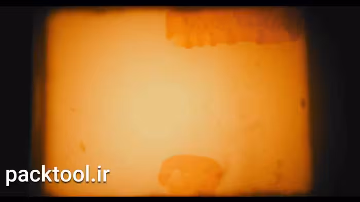 دانلود فوتیج حلقه و ریل فیلم نارنجی با گرانج Orange Film Reel With Grunge - پک تول