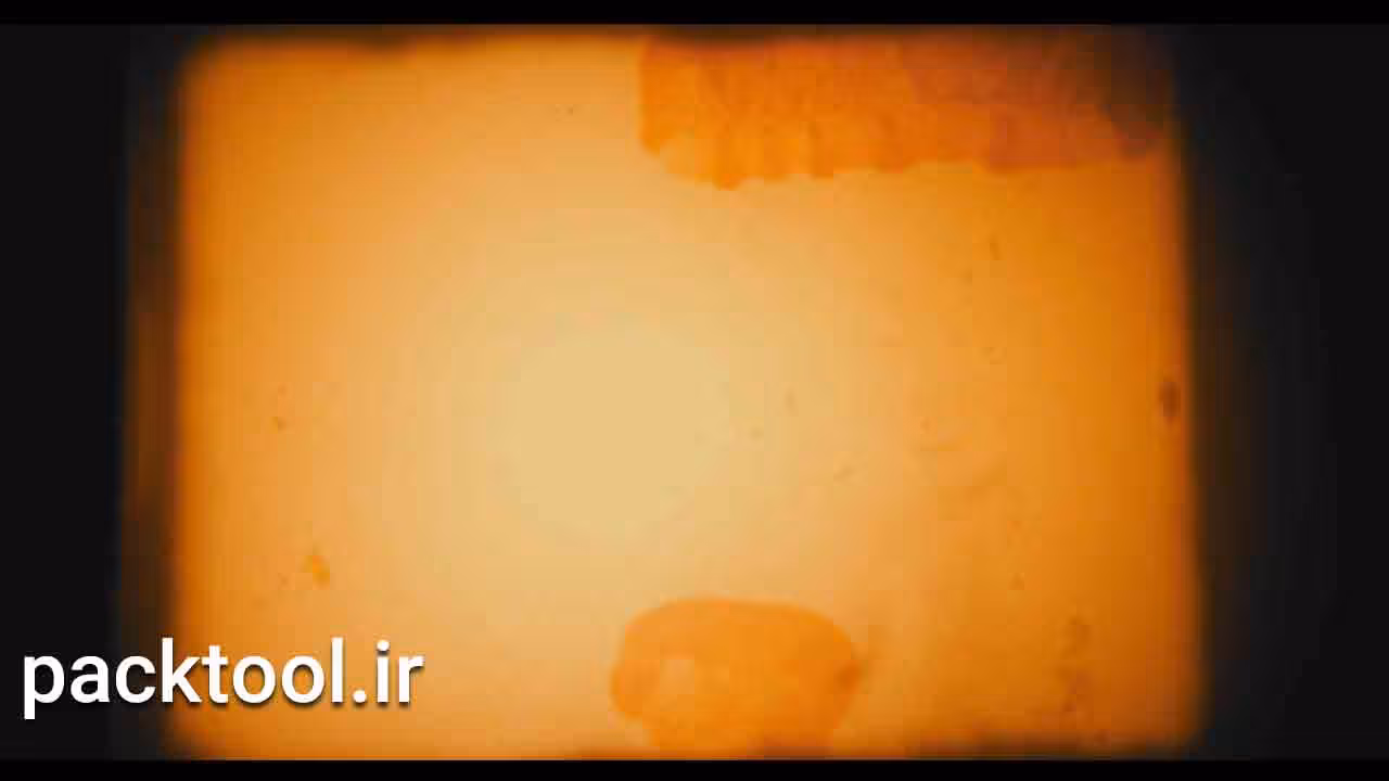 دانلود فوتیج حلقه و ریل فیلم نارنجی با گرانج Orange Film Reel With Grunge - پک تول