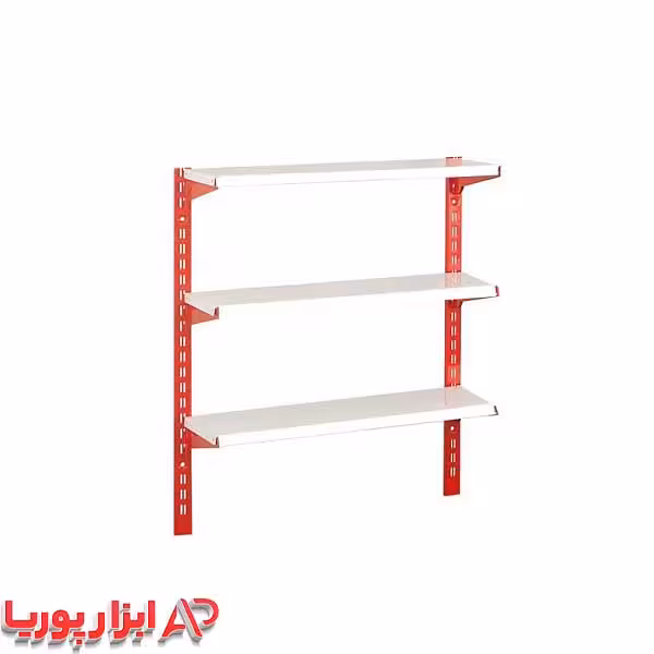ست قفسه فروشگاهی پایه 1 متری 3 طبقه سایز 25*75