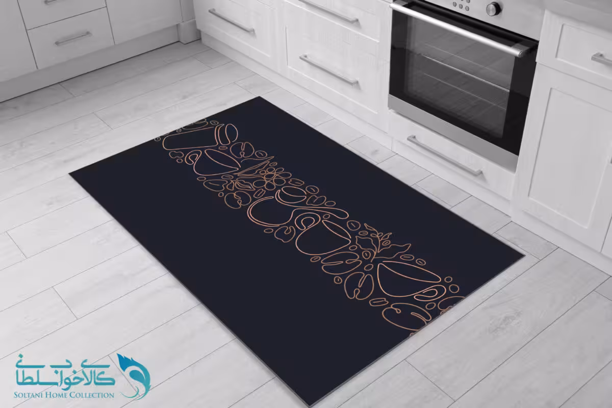 فرشینه آشپزخانه طرح قهوه کد FR1663