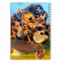 دفتر مشق کارتون دسته جنگلی ها