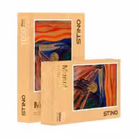 پازل شیشه ای استینو 1000 تکه طرح مونک (کد 14103)،(باجعبه)