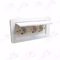 پریز کابینتی میزی توکار سفید ایران الکتریک