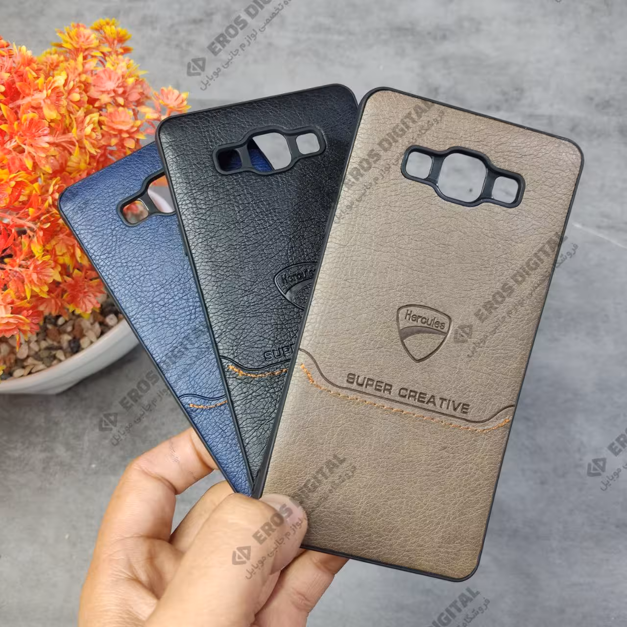 قاب گوشی Samsung Galaxy A7 طرح چرم Hercules