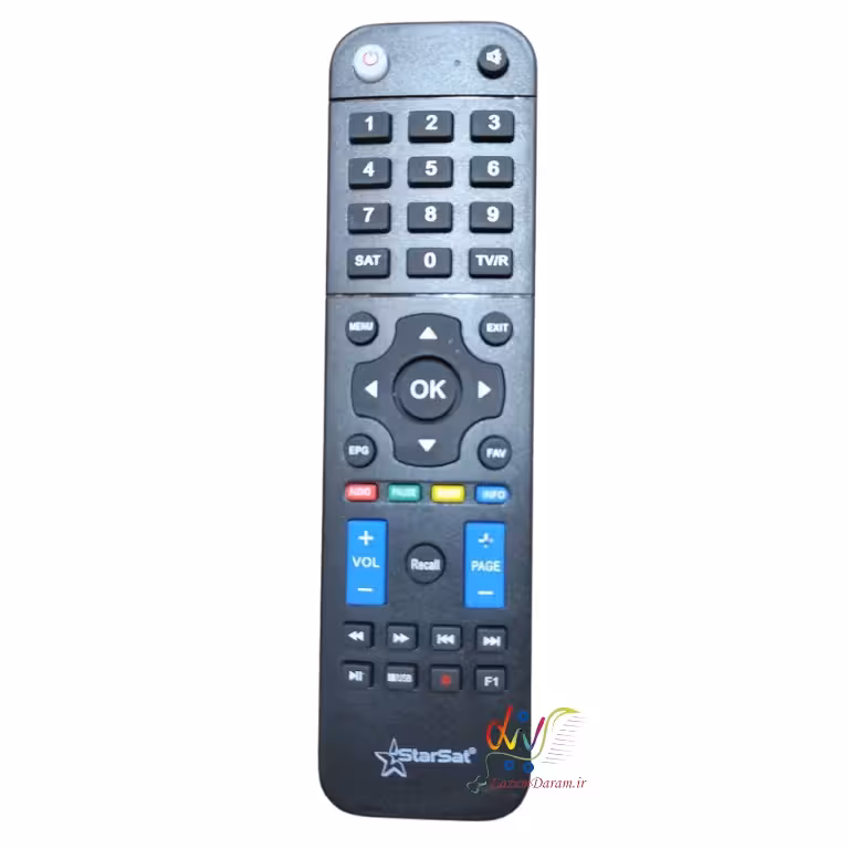 کنترل رسیور استارست ولوم آبی