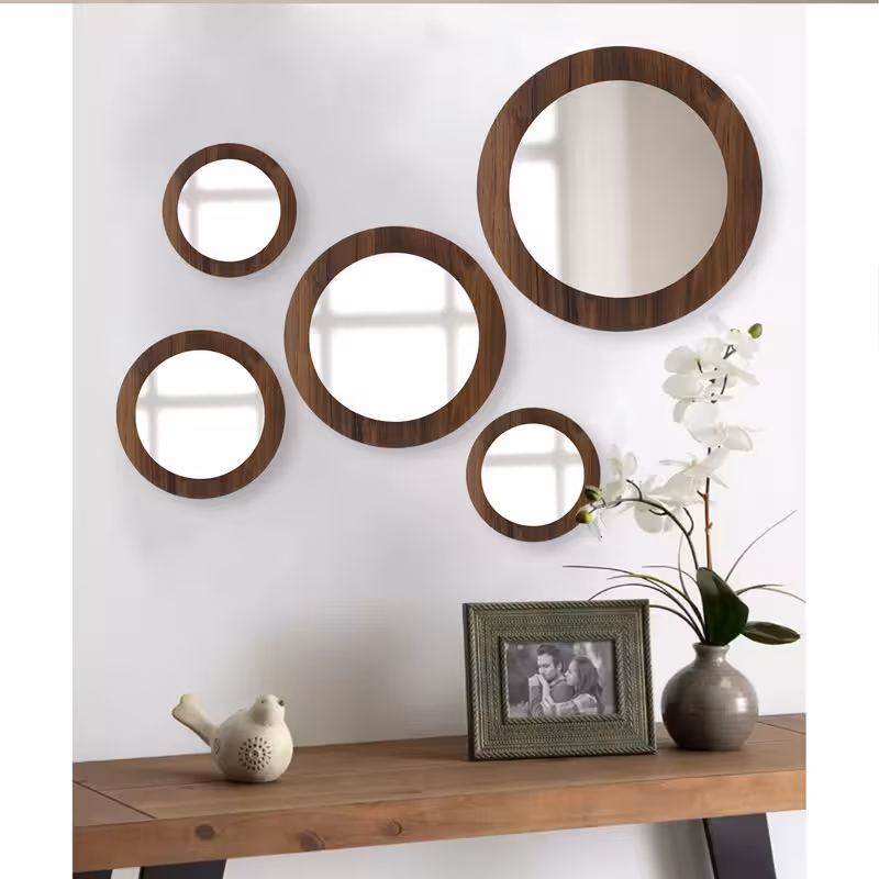 آینه مدل گرد دلسا مجموعه 5 عددی