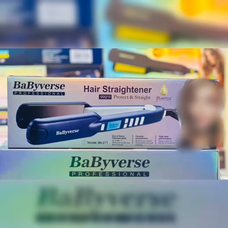 اتو مو حرفه ای برند BaByverse مدل BA271 تا 990 درجه فارنهایت اورجینال