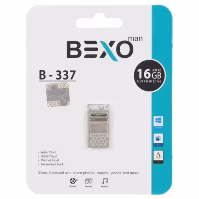 فلش مموری بکسو مدل B-337 USB2.0 ظرفیت 16 گیگابایت
