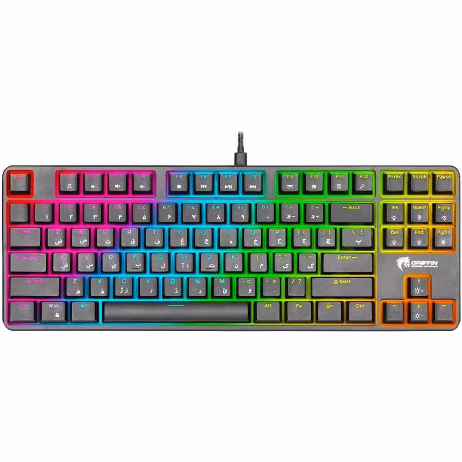 کیبورد مکانیکال گیمینگ گرین مدل GK801 RGB