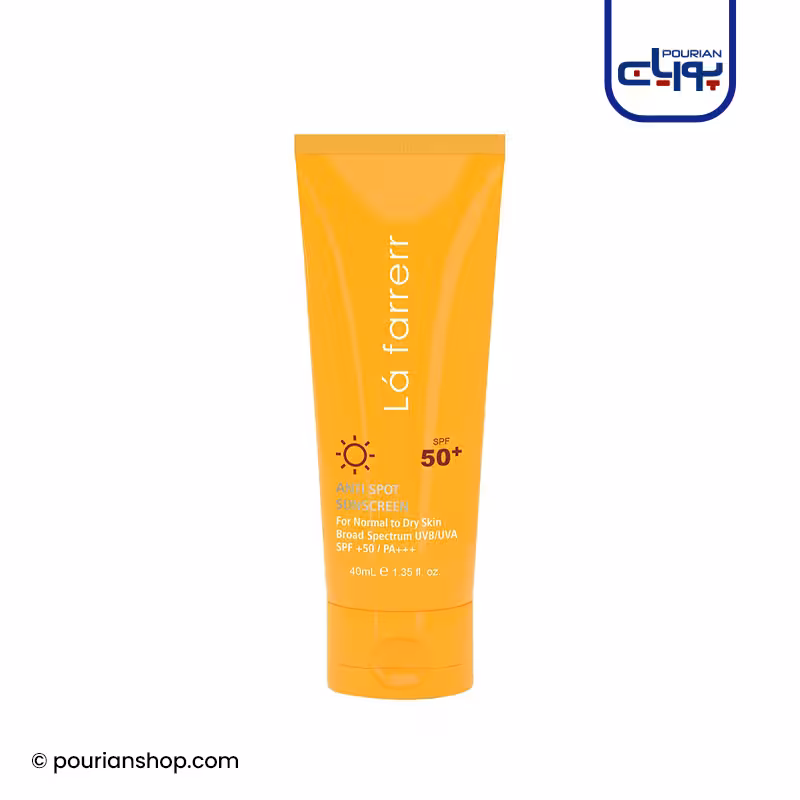 کرم ضد آفتاب و ضد لک بی رنگ مخصوص پوست های خشک و معمولی SPF 50