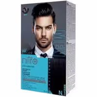 کیت رنگ مو مردانه نیترو پلاس مدل INTESIVE شماره N1 – مشکی