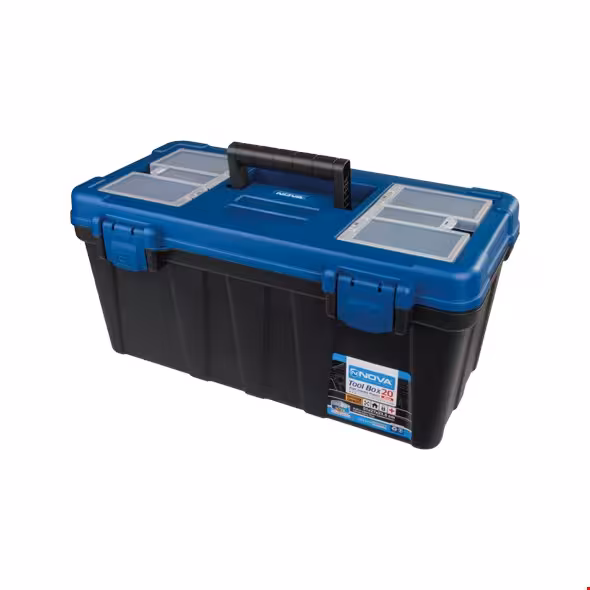 جعبه ابزار 20 اینچ با قفل پلاستیکی نووا 6020