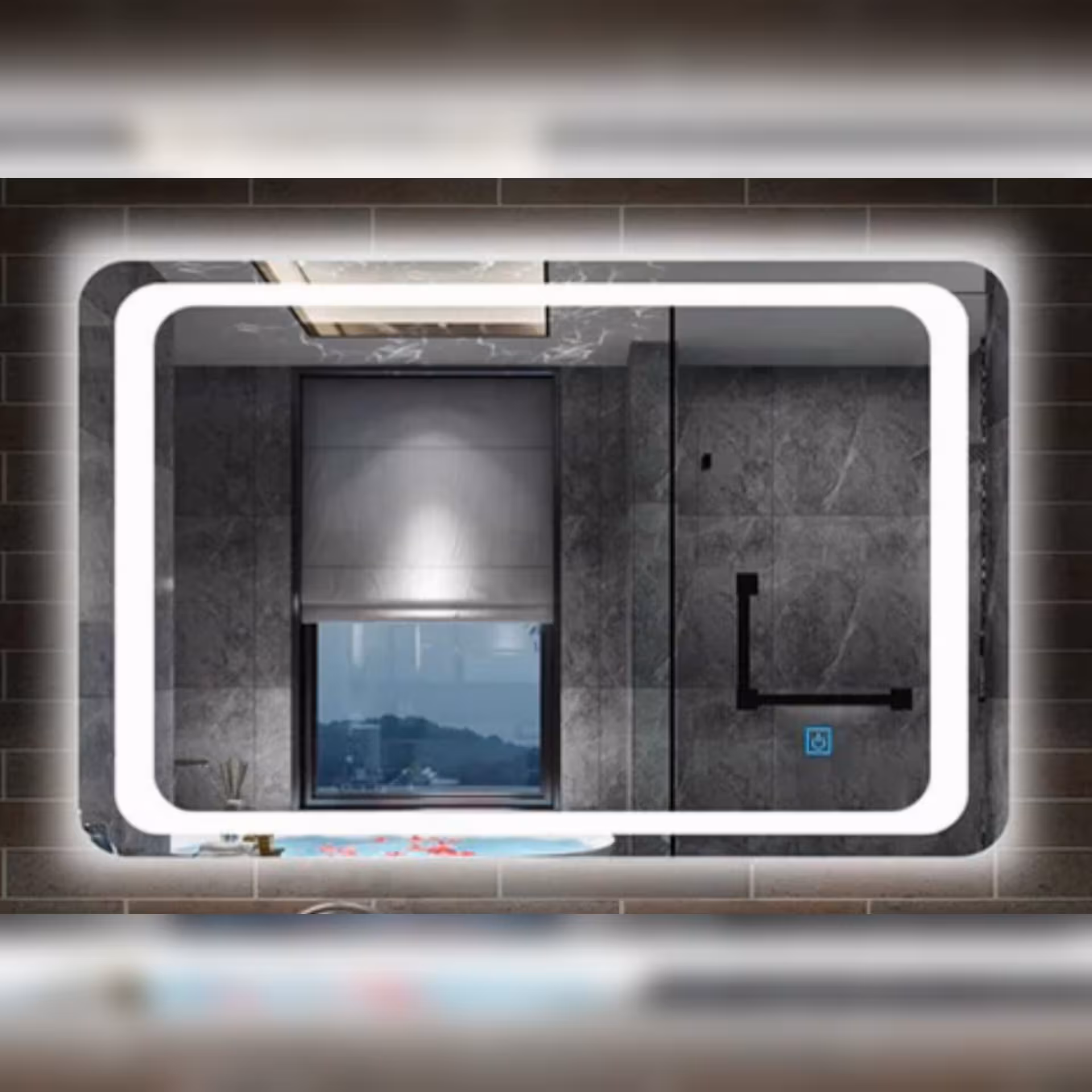 آینه بک لایت سند بلاست مدل MF06 سایز 60*80