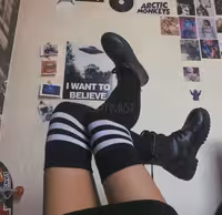 جوراب بالا زانو 3خط