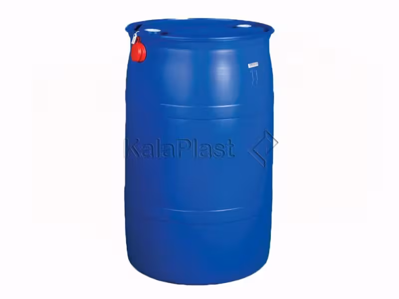 بشکه 220 لیتری دهانه بسته دو پیچ