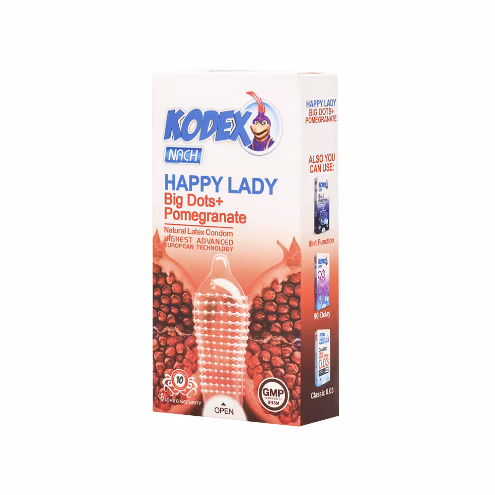 کاندوم خاردرشت وتنگ کننده هپی لیدی کدکس10عددی2028/07