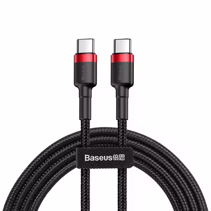 کابل تبدیل USB-C به USB-C بیسوس مدل Certified CATKLF-G91 طول 1 متر
