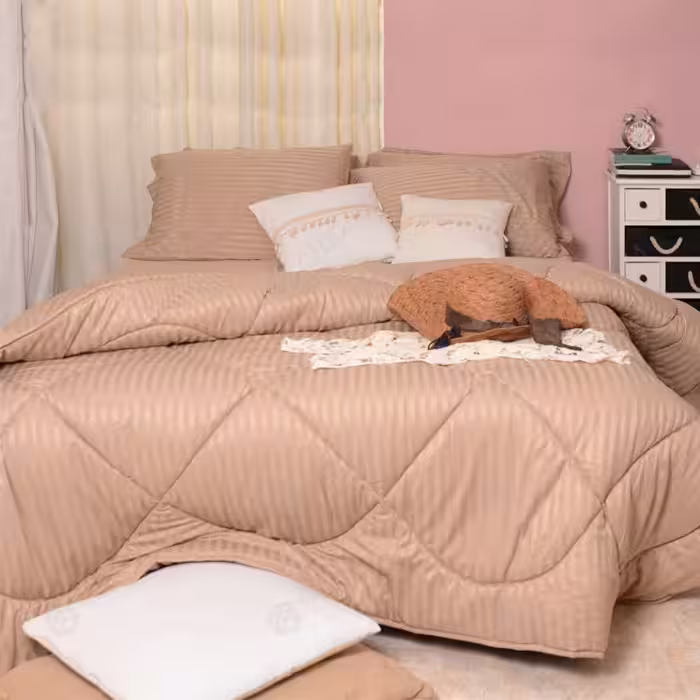 سرویس روتختی هتلی پنبه ای رنگ کالباسی